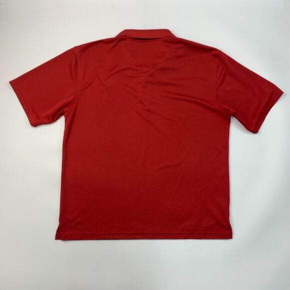 PGA Tour Golf Polo Shirt Mens 2XL XXL Red Side Vent Performance Sweat Wicking - Picture 7 of 11